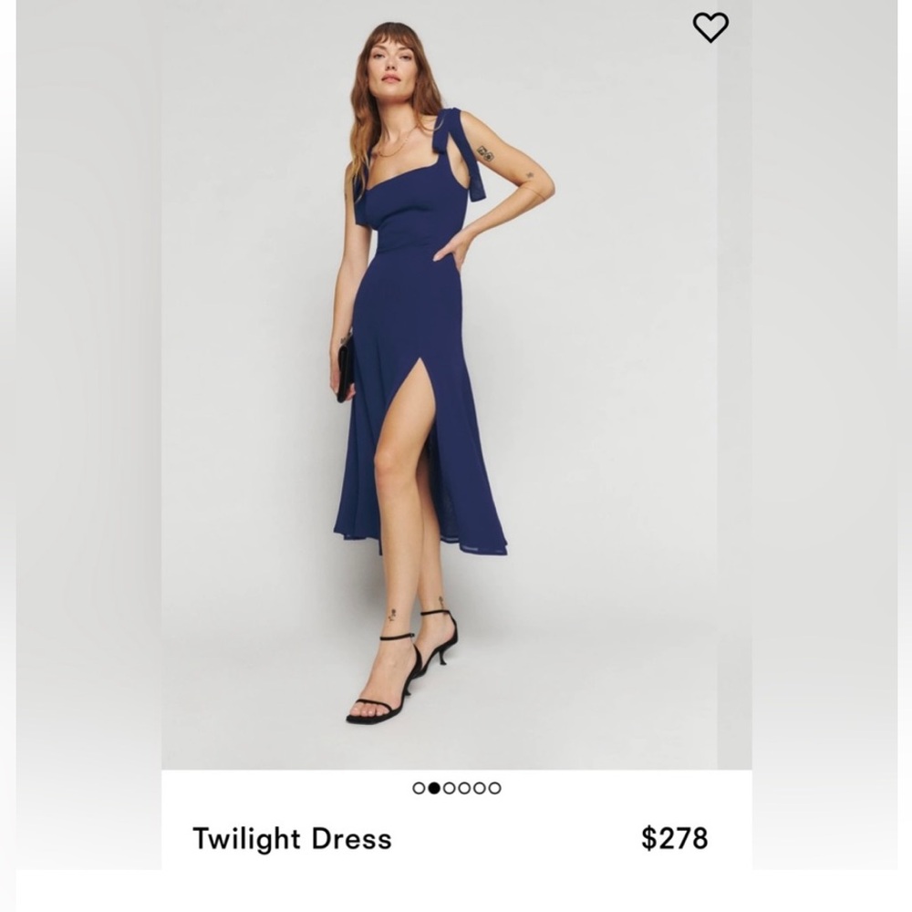 Reformation Twilight Dress in Navy